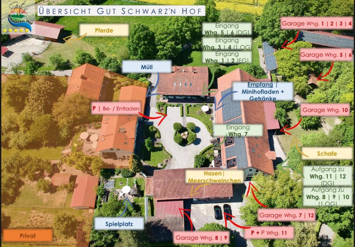 Gut Schwarz-N Hof Ferienwohnungen Bad Griesbach  Eksteriør billede